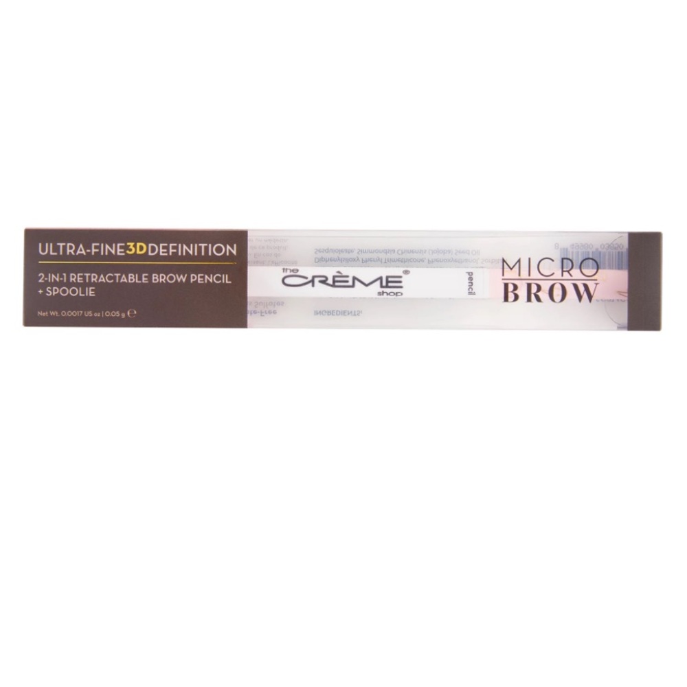 The Crème Shop Micro Brow Precision Brow Pencil + Spooley Granite